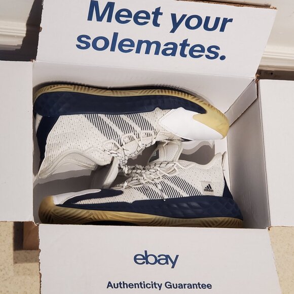 Authentic Men's Adidas Pro Boost Sneakers "Navy Blue" - Size 11 - Ultra Clean - Picture 1 of 9